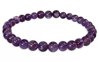 Pulseira de Ametista do Uruguai A contas 5.5-6.5mm