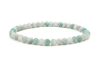 Pulseira de Amazonita do Brasil A Contas 4 mm