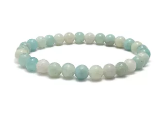 Pulseira de Amazonita do Brasil A Contas de 6-7 mm