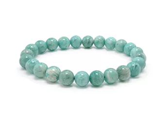 Pulseira de Amazonita do Peru A contas 8mm