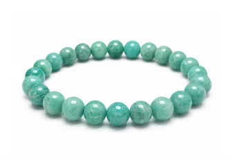 Pulseira de Amazonita do Peru AA contas 8-9mm