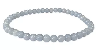 Pulseira Angelite A pérolas 4mm
