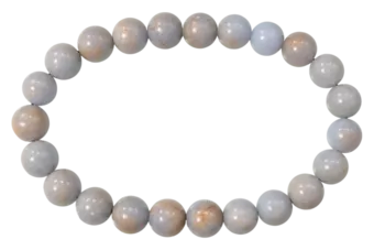 Pulseira Contas de Angelite 8mm