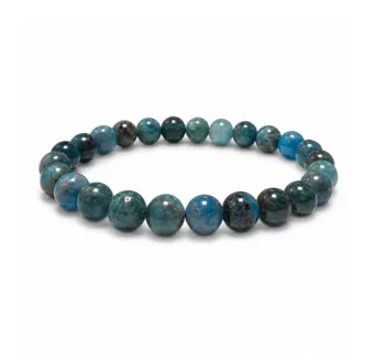Pulseira de Apatita Azul AB com Contas de 7,5-8,5mm