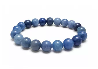 Pulseira de Aventurina Azul A contas 10mm