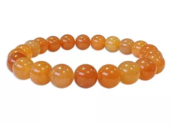 Pulseira de Aventurina Laranja A contas 8mm