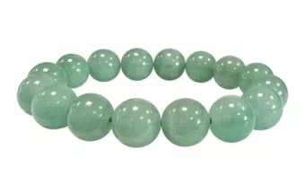 Pulseira Aventurina Verde A contas de 10mm