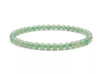 Pulseira de Aventurina Verde A Contas 4 mm