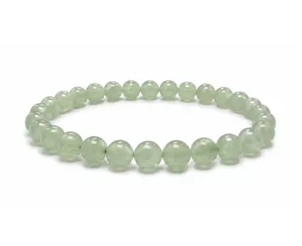 Pulseira de Aventurina Verde A com Contas de 6-7mm