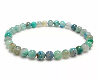 Pulseira de Malaquita Azurita Natural, EUA, contas de 5,5 a 6,5 mm