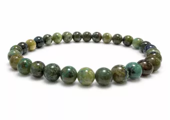 Pulseira de Azurita Malaquita Natural México A contas de 6-7mm