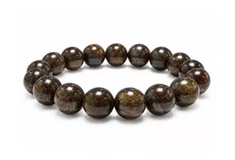 Pulseira de Bronzita AB Contas 10 mm