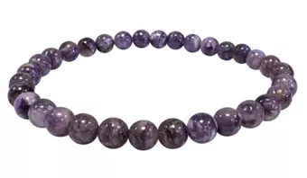 Pulseira de Charoíta A+ contas 7mm