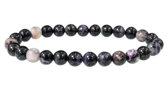 Pulseira de Charoíta A contas 7-7.5mm