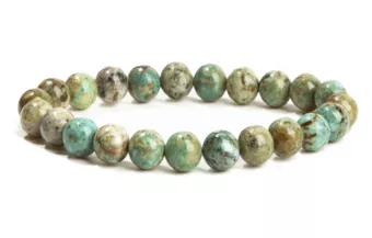 Pulseira de pérolas Chrysocolla A 8mm