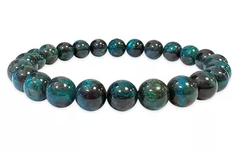 Crisocola África do Sul AAA pulseira de pérolas 7.5-8.5mm