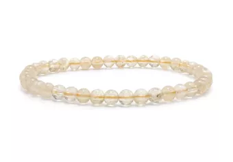 Pulseira de Citrino Natural AB contas de 4-5mm