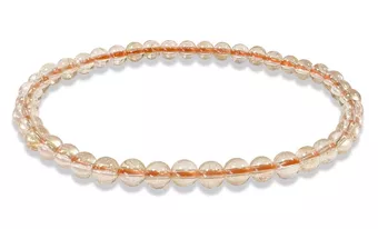 Citrino Natural 4mm pulseira de contas