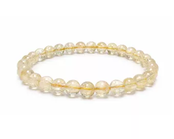 Pulseira de Citrino Natural A com Contas de 6-7mm