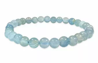 Pulseira de calcita azul AAA com contas de 5,5 mm