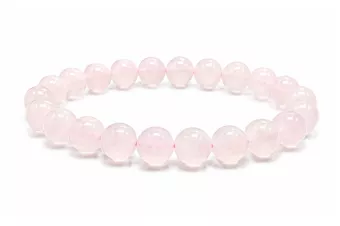 Pulseira Calcita Rosa AA contas 8mm
