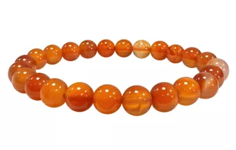 Pulseira de Cornalina A contas 8mm