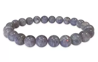 Pulseira Cordiérite Lolite AA contas 7.5-8.5mm