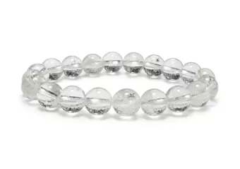 Pulseira de Cristal de Rocha AB contas 10mm