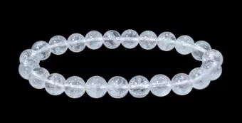 Pulseira de Cristal de Rocha AB contas 8mm