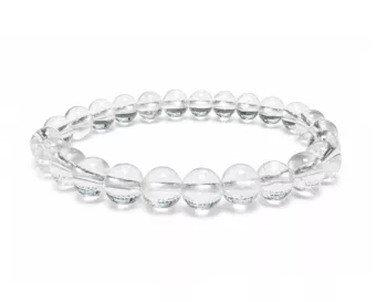 Pulseira de Cristal de Rocha A contas 8mm