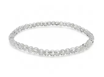 Pulseira de Cristal de Rocha Crack A contas 4mm