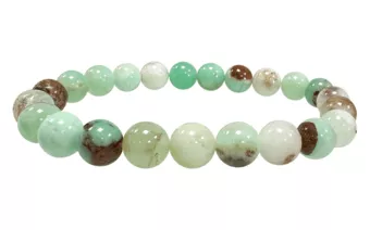 Contas de crisoprase A de 8 mm Pulseira