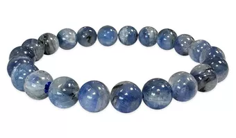 Cianite azul natural A contas pulseira 7-8mm