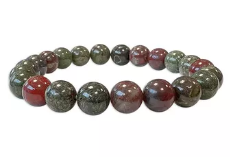 Pulseira Jaspe Sang de Dragon A perles 8-9mm