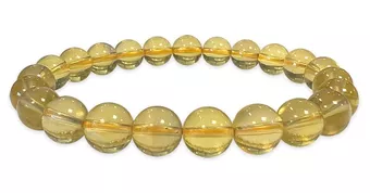 Pulseira de Fluorita Amarela AAA contas 8-9mm