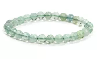 Pulseira de Fluorita Verde A contas 6mm