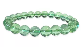 Pulseira de Fluorita Verde AAA contas 8-9mm