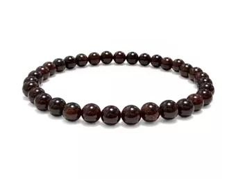 Pulseira Granada Vermelha contas 6mm