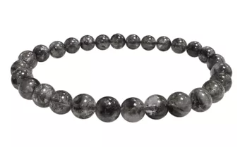 Pulseira de Cristal Herkimer Contas 5.5-6.5mm
