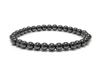 Pulseira de Hematita A Contas 6 mm