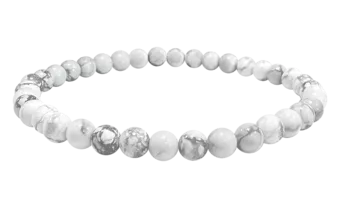 Pulseira Howlita A contas de 4mm