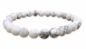 Pulseira Howlita A contas de 6mm