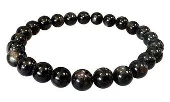 Pulseira Contas AA de hiperstênio 8-9mm