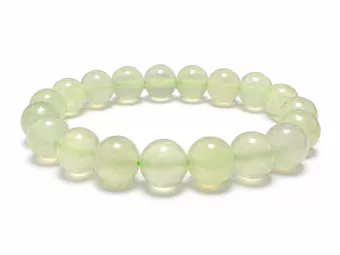 Pulseira de jade chinês com pérolas de 10 mm