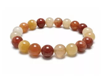 Pulseira Jade pérolas multicoloridas 10mm