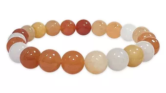 Pulseira Jade pérolas multicoloridas 8mm