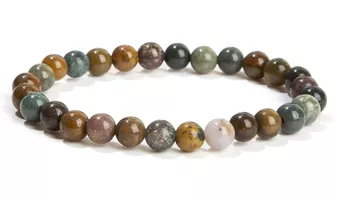 Pulseira de contas Jasper Ocean 6mm