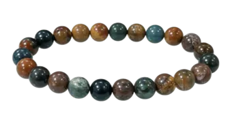 Pulseira de contas Jasper Ocean 8mm