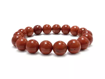 Pulseira de Jaspe Vermelho A contas 10mm