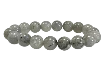 Pulseira de Labradorita AB contas de 10mm